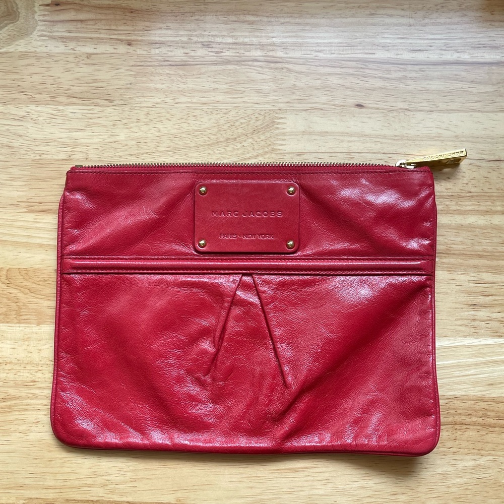 Marc Jacobs leather clutch